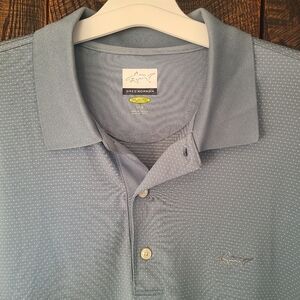 GREG NORMAN Play Dry Golf
Polo Shirt Men's Large Blue